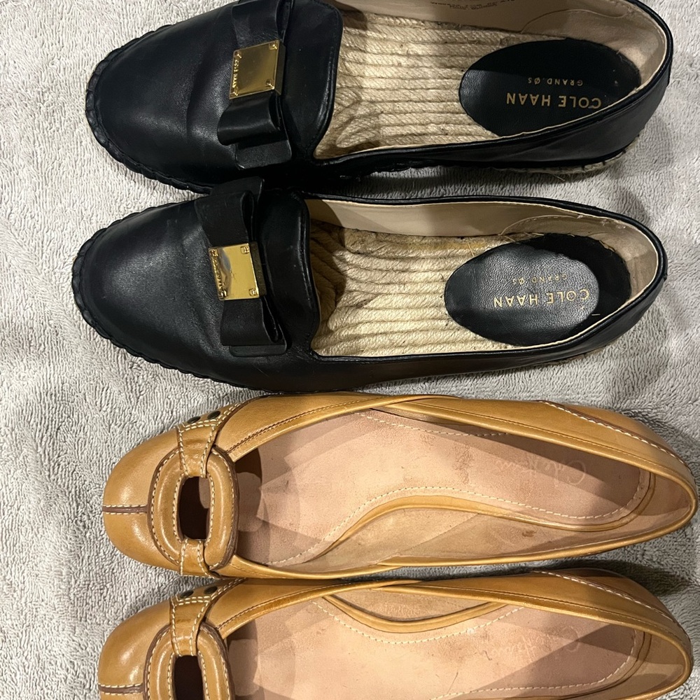 Cole Haan Black and Tan Flats for Everyday Comfort